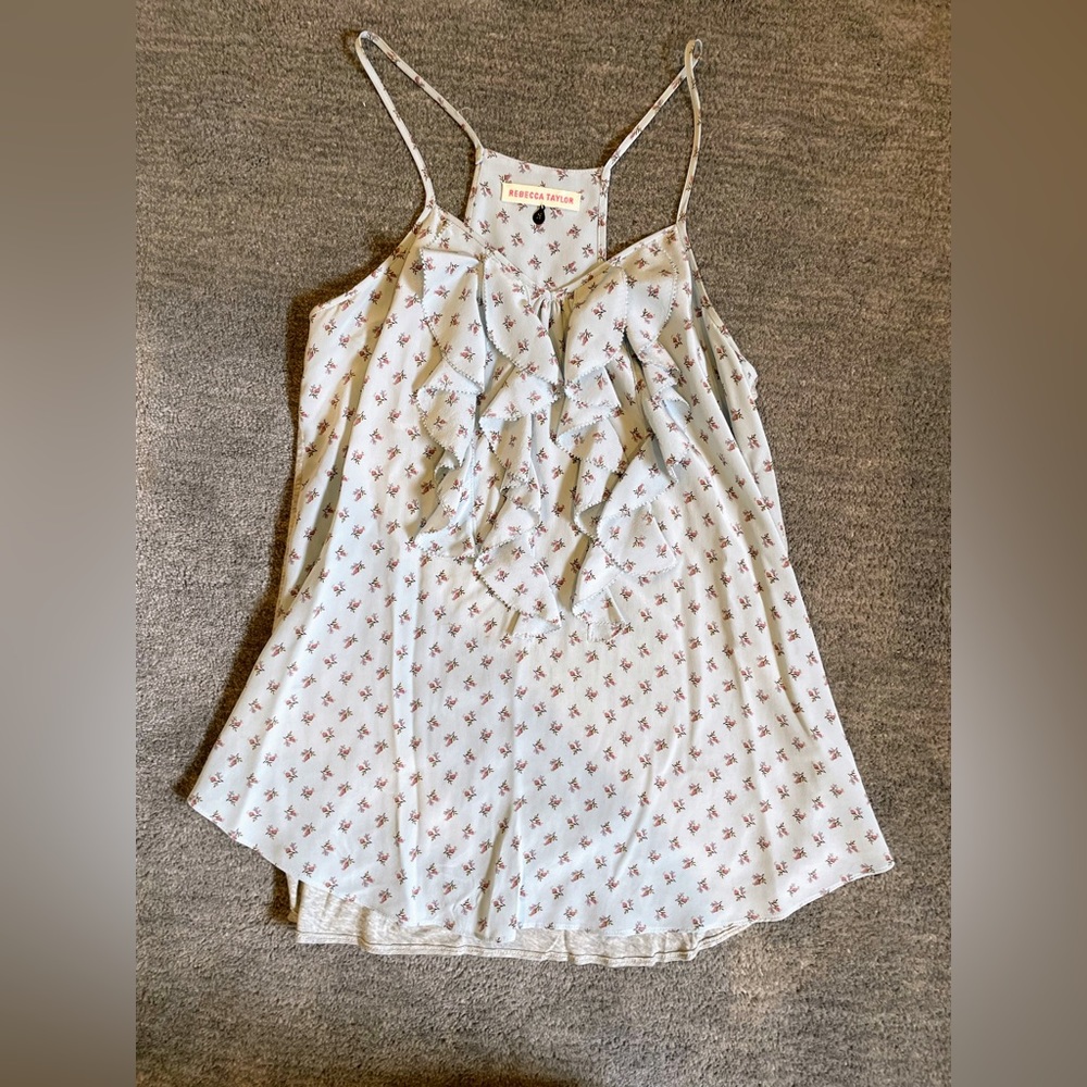 Rebecca Taylor floral print tank top size 2